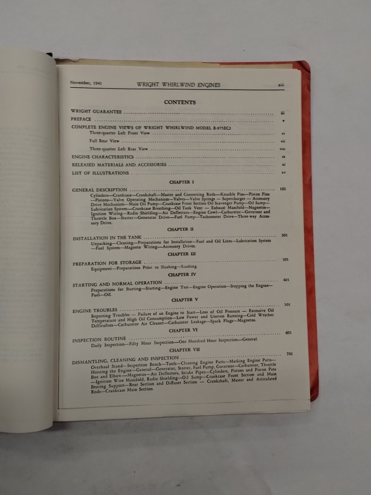 Wright Whirlwind Tank Engine Model R-975EC-2 Instructions for Inst & Ops & Maint