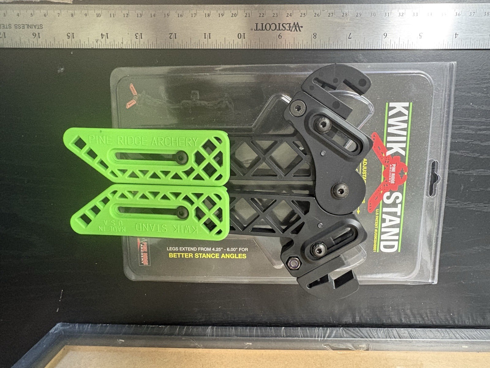 Pine Ridge Archery Kwik Stand Bow SUPPORT Kickstand-LIME GREEN