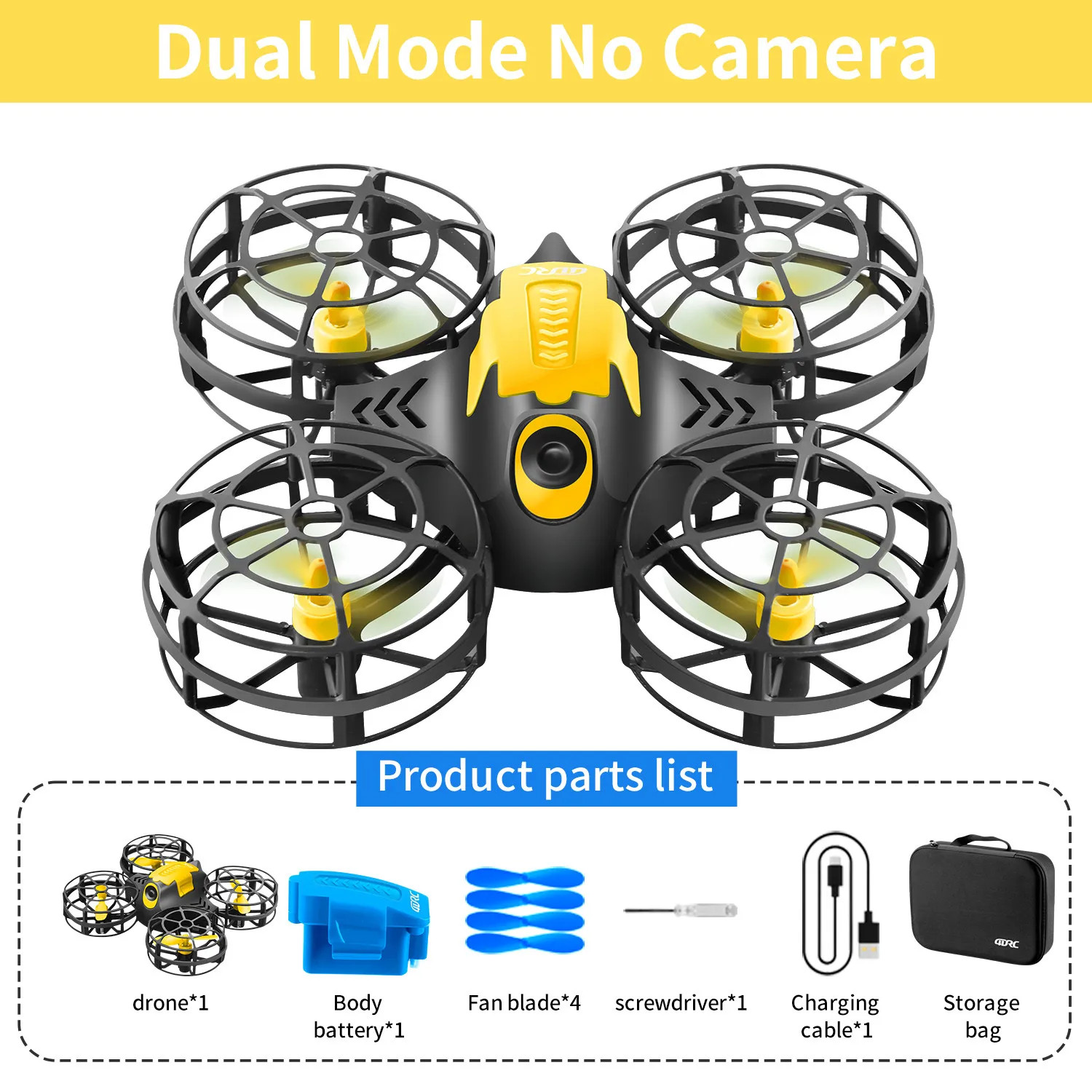 4DRC V18 Mini Drone 3D Flip Headless Mode Drones Air Pressure Height Maintain RC