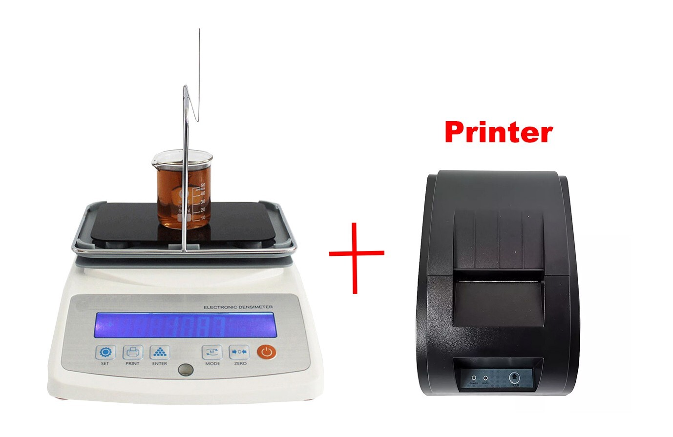 Liquid Density Meter with 0.01-300g 0.001g/cm3 Printer for Edible Oil Asphalt
