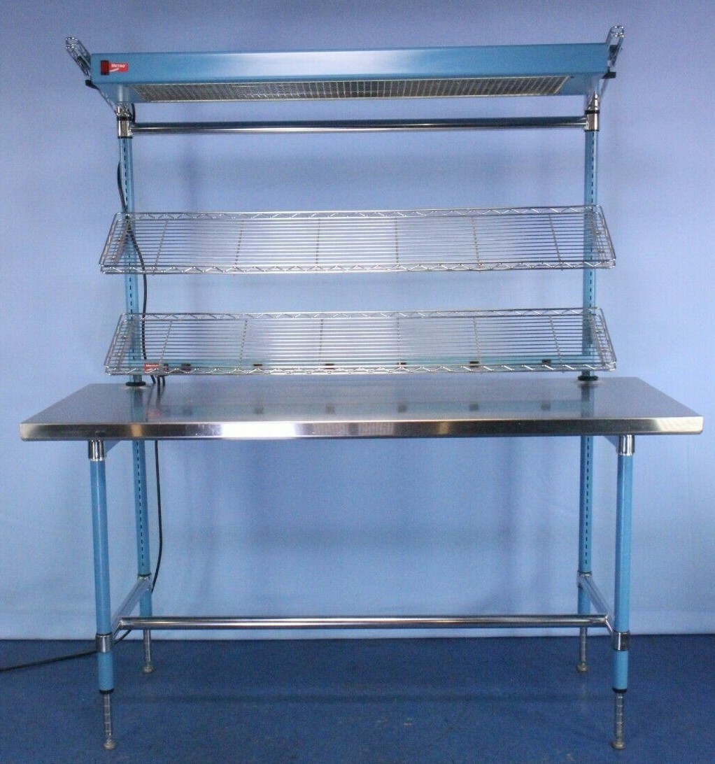 Metro SmartBench Biomed Lab Workbench with PBA-LA60 Light Nice!! with Warranty!