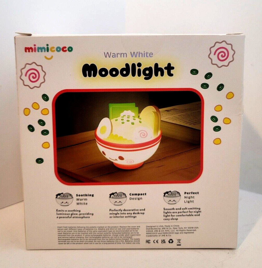 Mimicoco Warm White Ramen Moodlight Works Wirelessly New Open Box Fast Ship