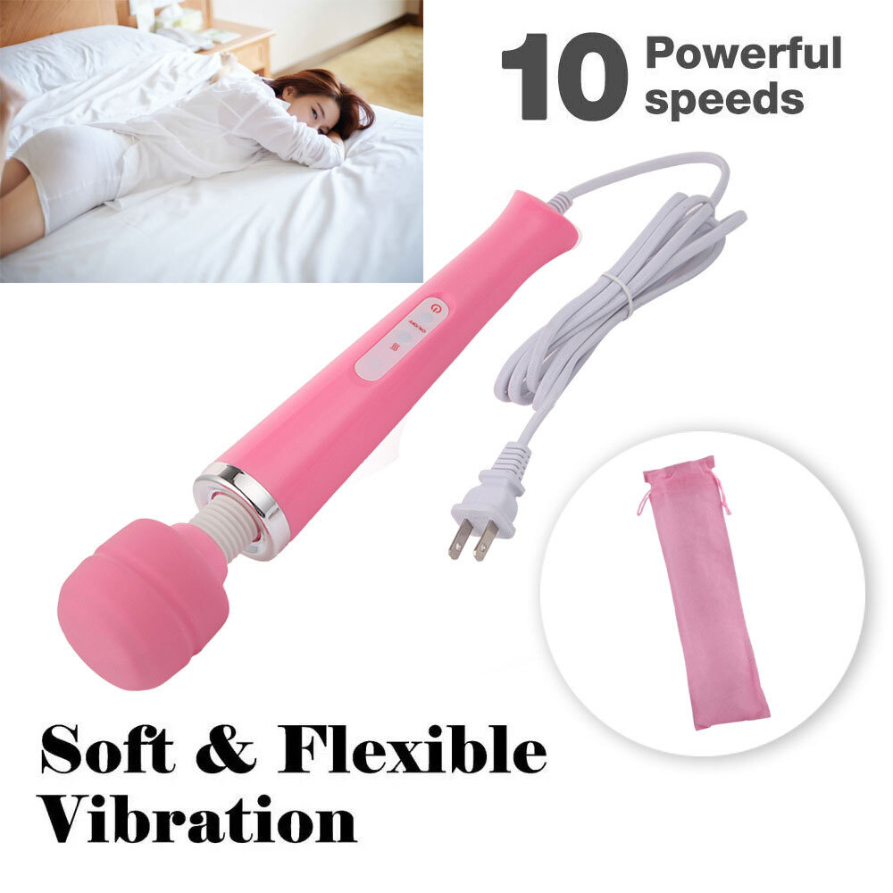20 speed/10 vibration Handheld Vibrating Massager Wand Full Body Massage Stick