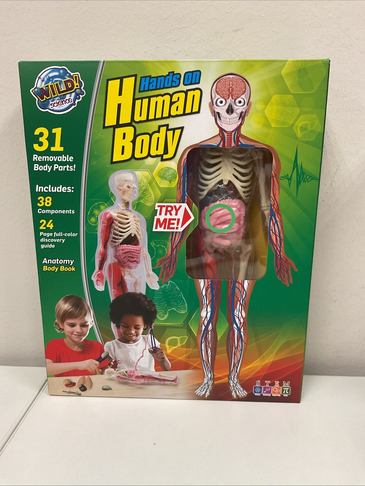 Wild! Science Hands On Human Body Anatomy Learning Activity Kit New & Sealed G35