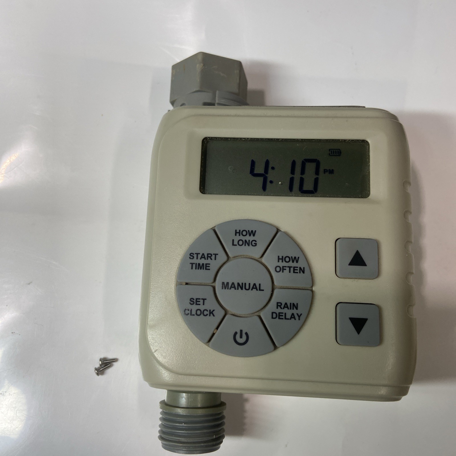 DIGITAL WATERING HOSE  TIMER GRAY PROGRAMMABLE OPEN BOX SPRINKLER(1047)