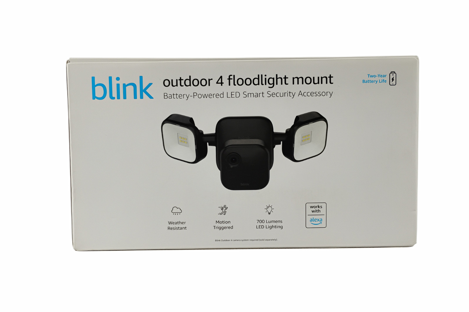 Blink Outdoor 4 Floodlight Mount Battery Powered LED Smart Security Accessory