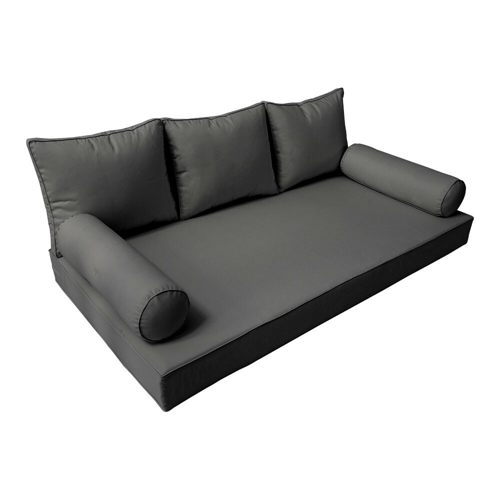 Style3 6PC Daybed Mattress Cushion Bolster Pillow Complete Set Twin Size AD003