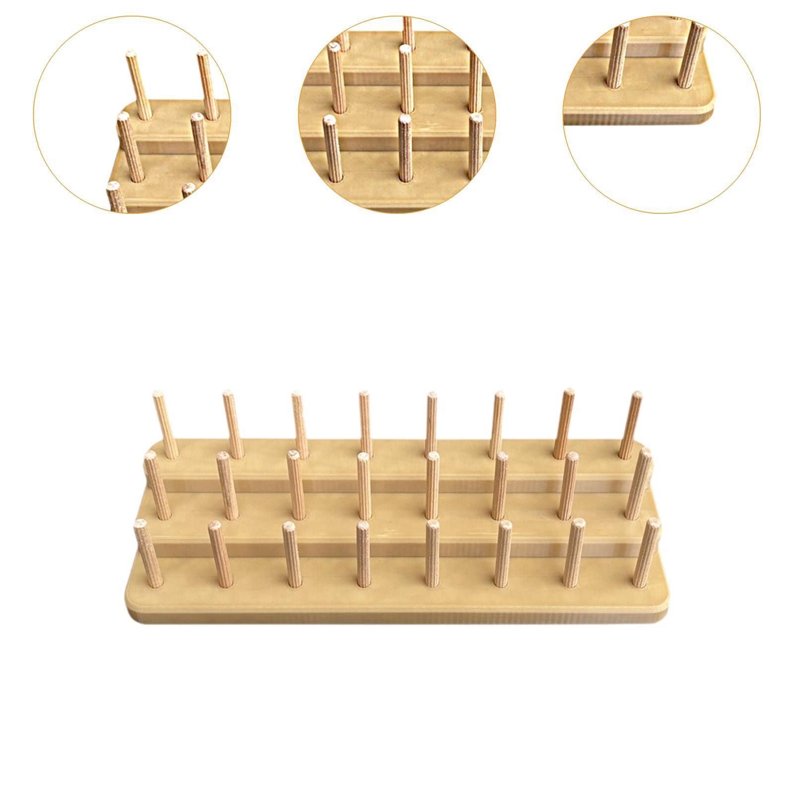 Fly Tying Thread Spool Stand Thread Organizer 24 Spools Capacity