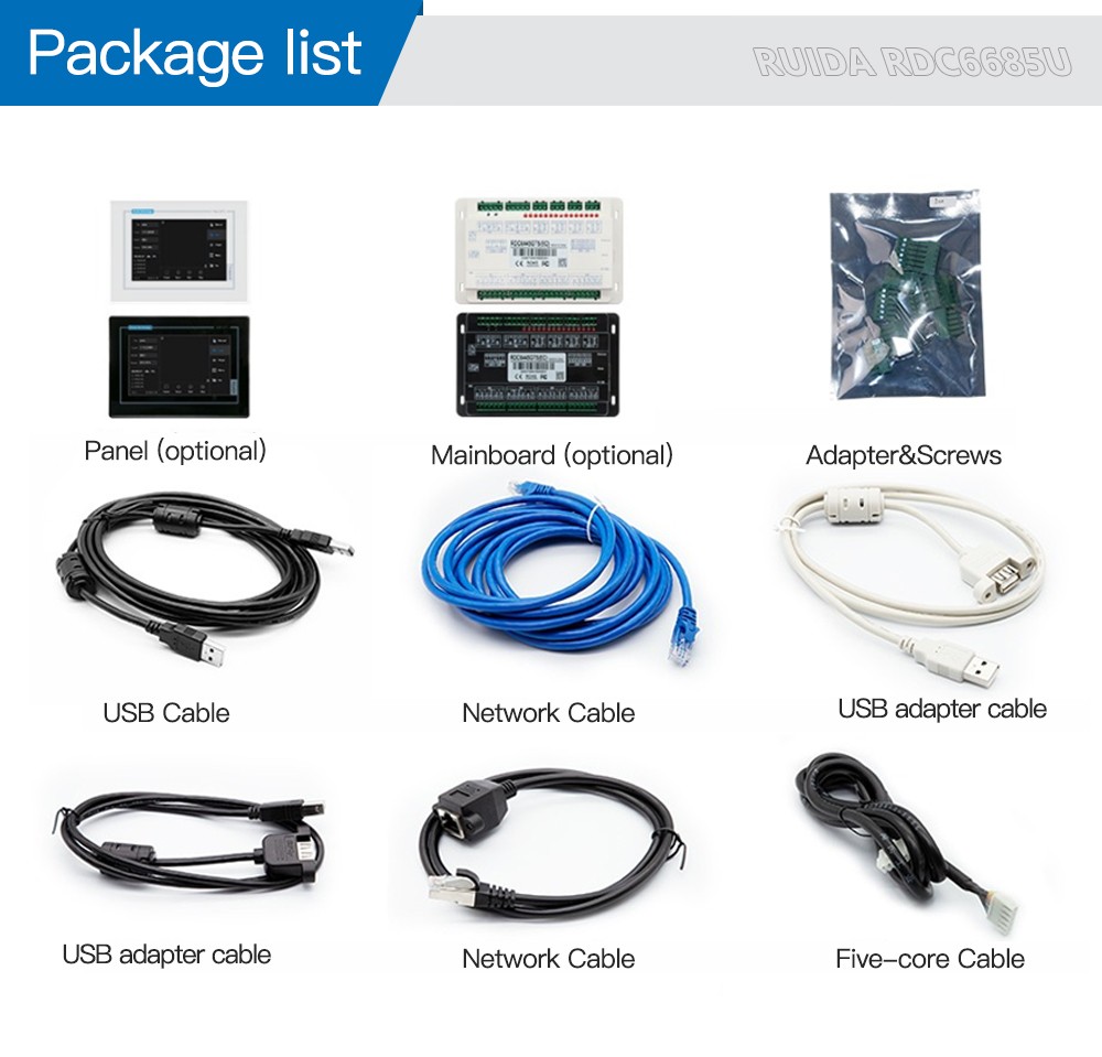 Ruida RDC6445GT5 CO2 Laser Controller System Panel for Engraving Cutting Machine