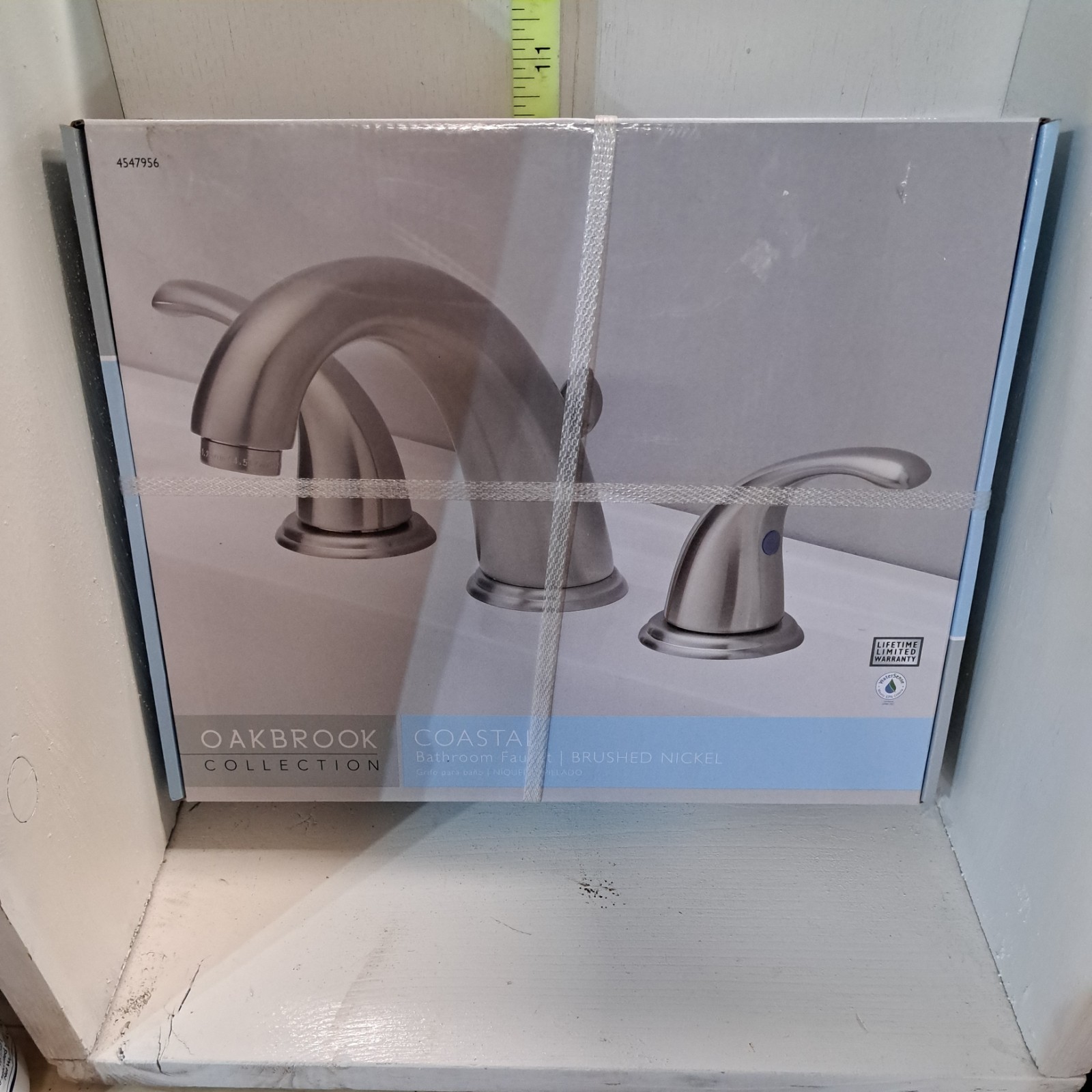 OakBrook Brushed Nickel Widespread Bathroom Sink Faucet 6in. - 12 in