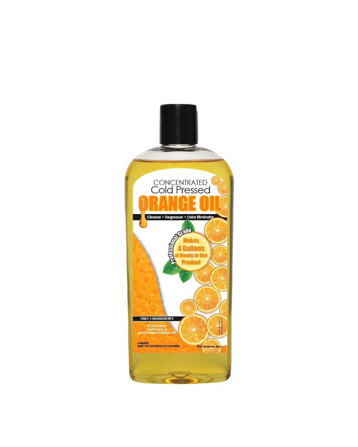 Cold Pressed Orange Oil Concentrate | 8-ounce 8 Fl Oz (Pack of 1)