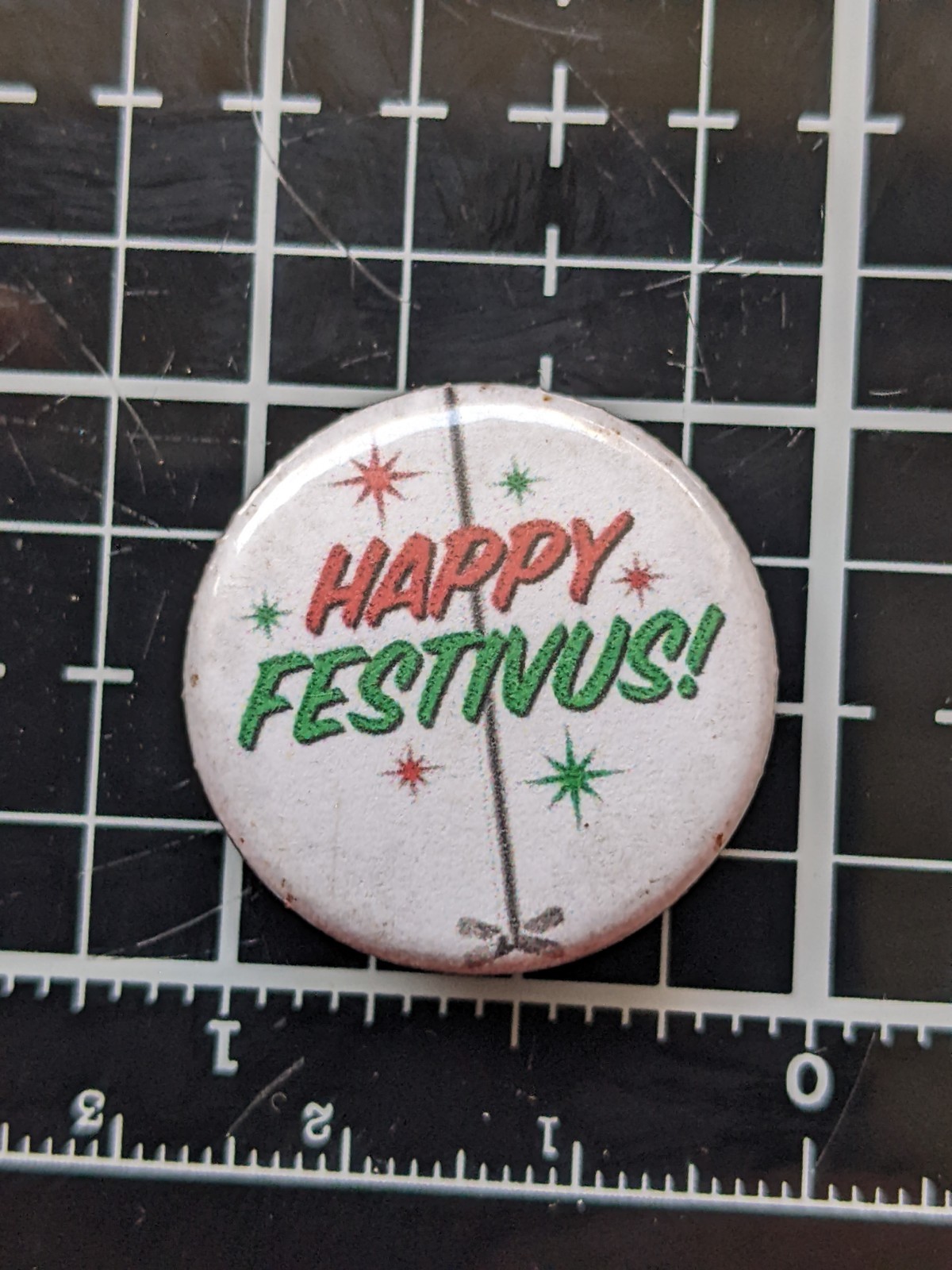 Happy Festivus Pin back button
