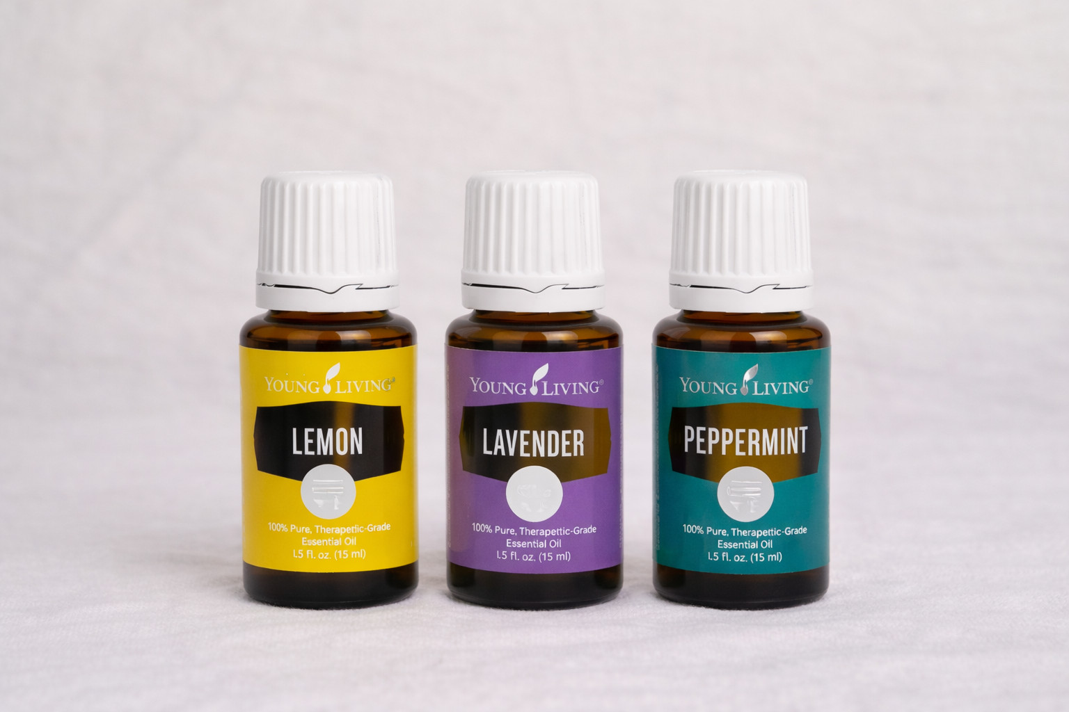 Young Living Essential Oils Lavender Lemon Peppermint 15ml | 3 Bottle Set NEW