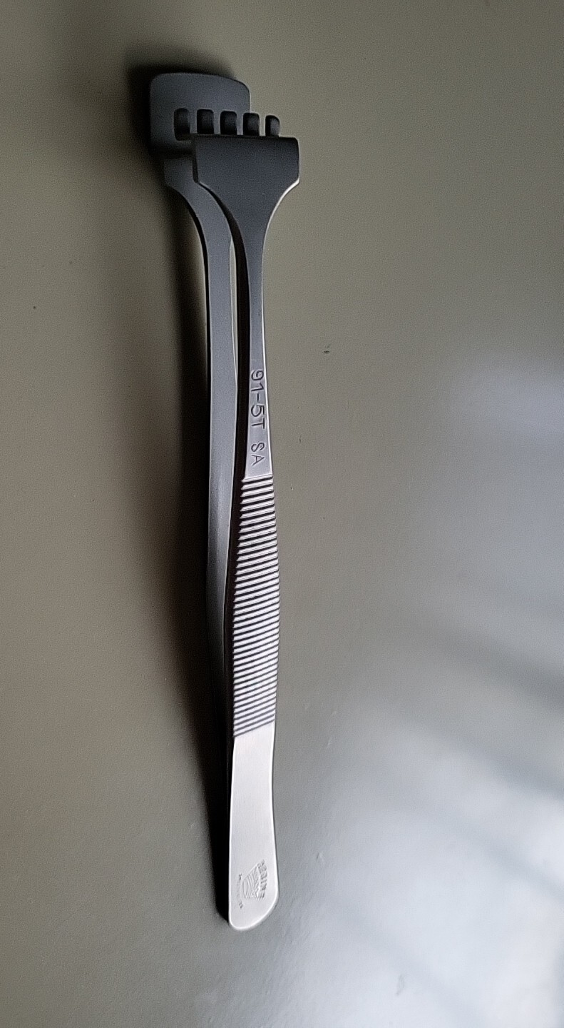 REGINE 91-5T-SA Wafer Handling Tweezers Anti Magnetic Anti-Acid