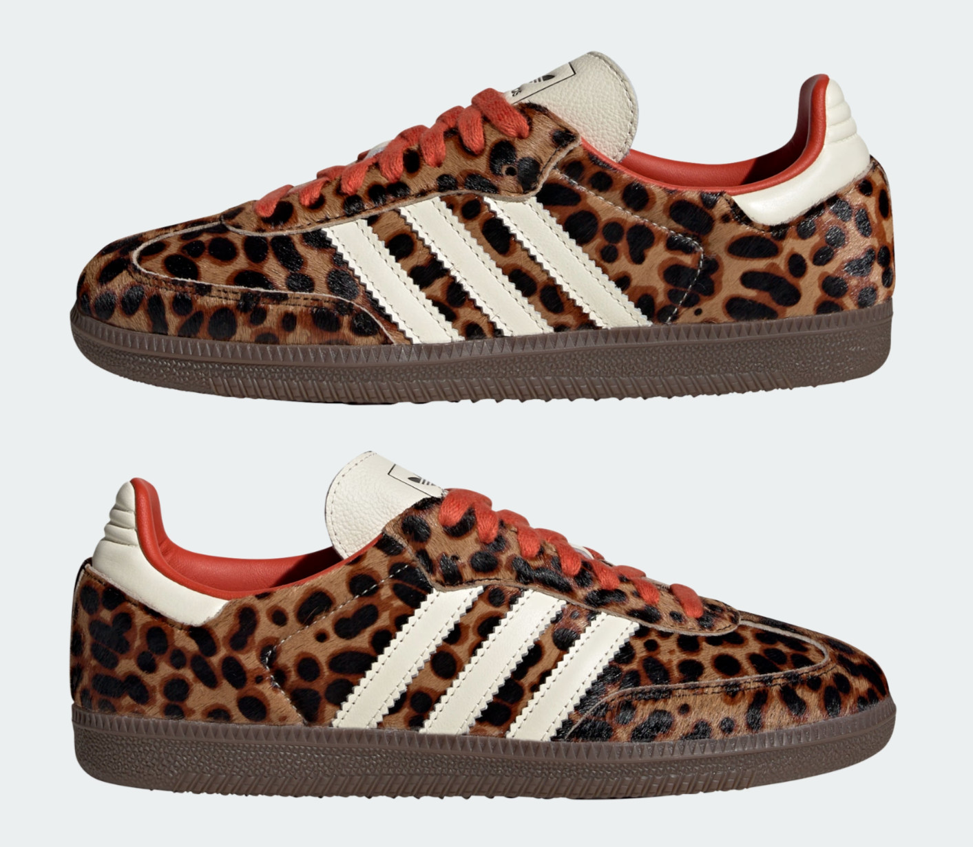Adidas Samba OG Preloved Red Leopard Pony Hair UK 5 6 7 8 9 10 13 US JI2734 New