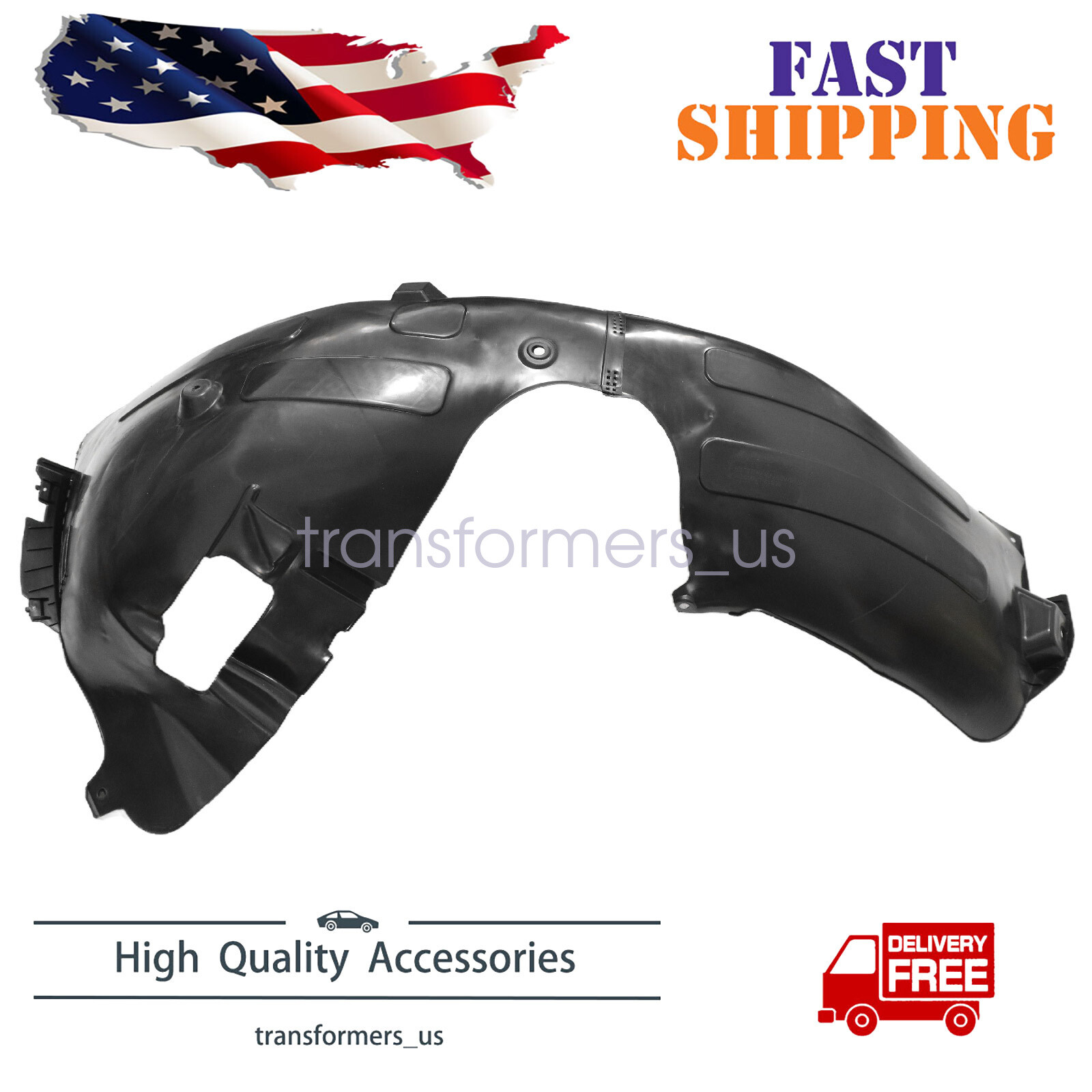 Front Right Side Fender Liner For Hyundai Sonata SE 2.5L 2020-2022 86812L0000