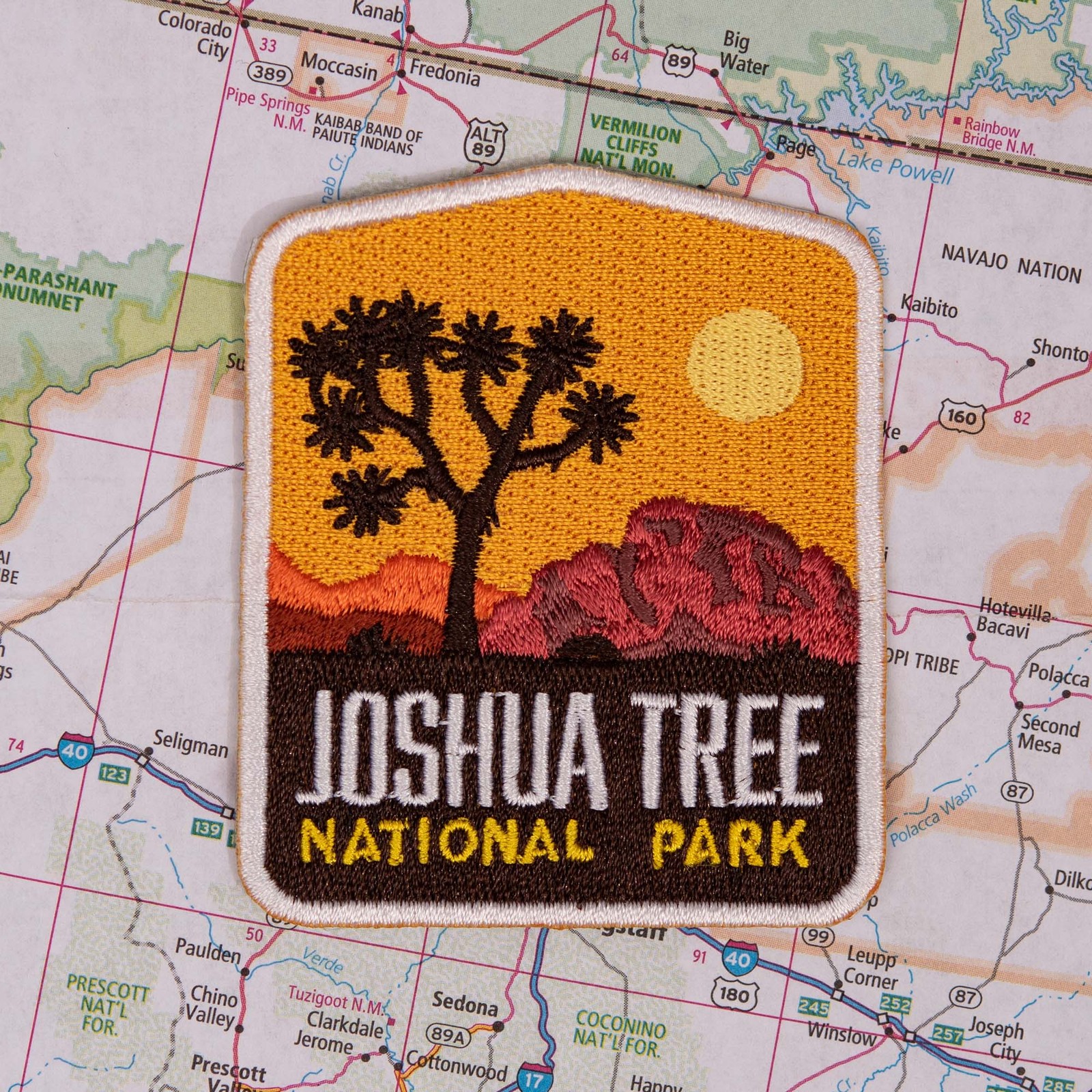 Joshua Tree Iron on Travel Patch - Great Souvenir or Gift for travellers