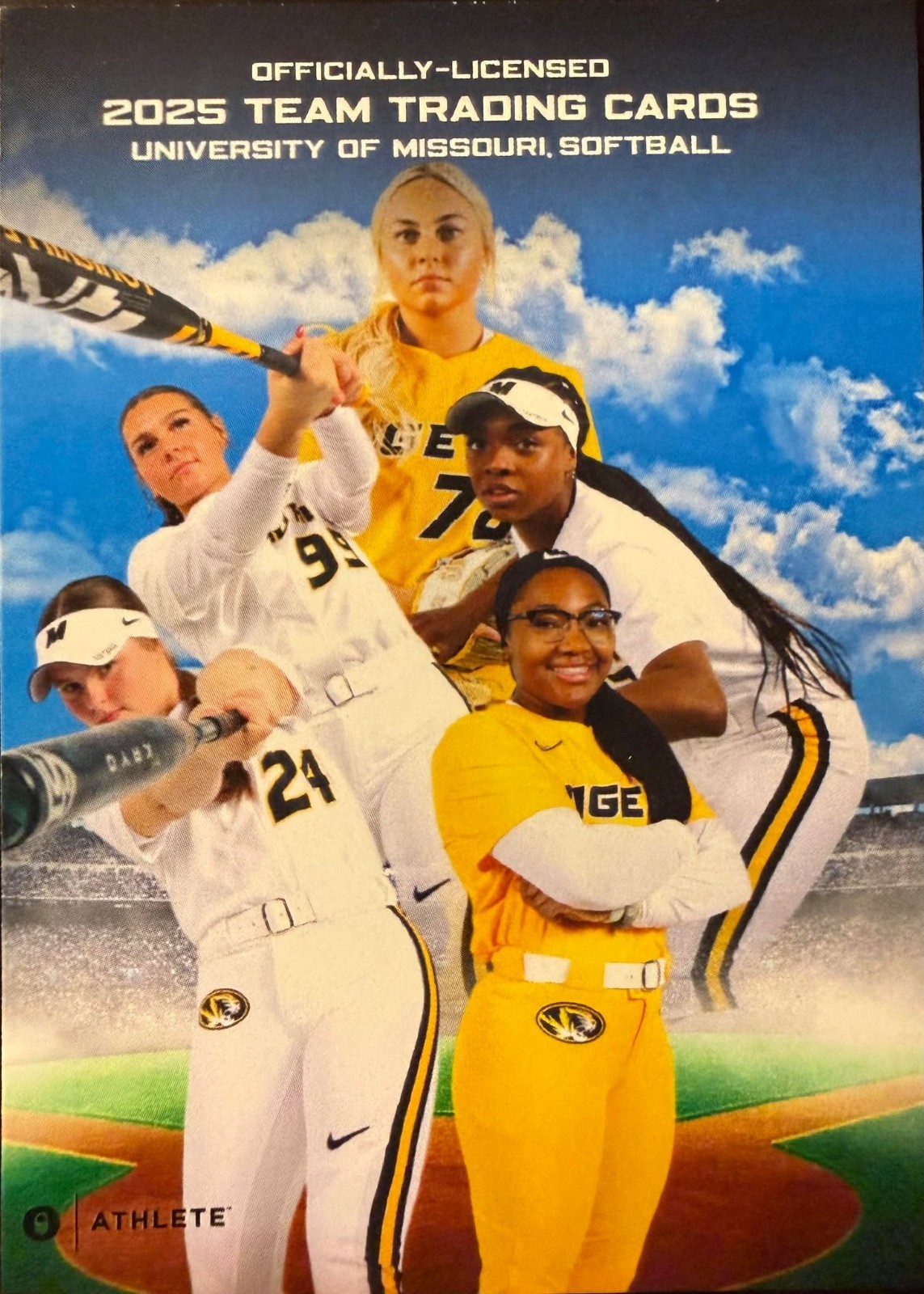 2025 UNIVERSITY OF MISSOURI TIGERS WOMEN'S SOFTBALL ONIT ATHLETE TRADING CARDS