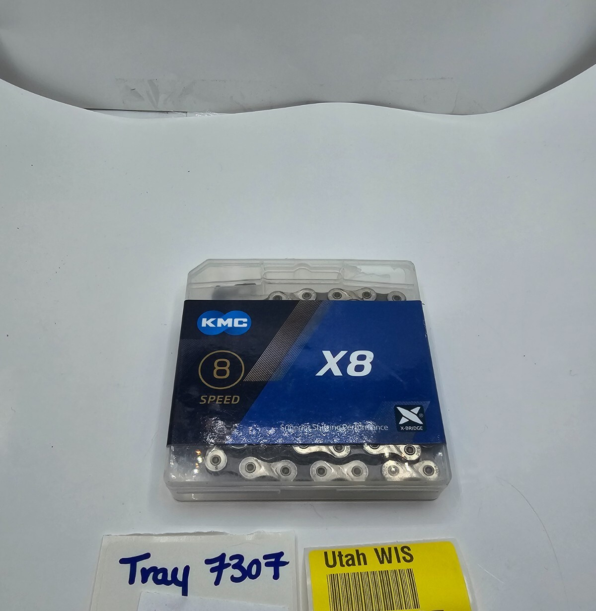 KMC X8 Chain Silver/Grey 6-8 Speed 116 Links 1/2"x3/32"