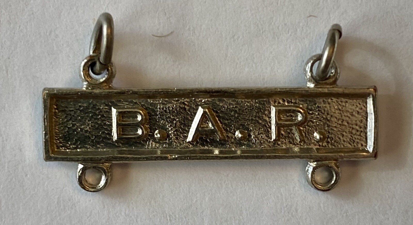 B. A. R. Qualification Bar for Army Marksmanship Qualification Badge
