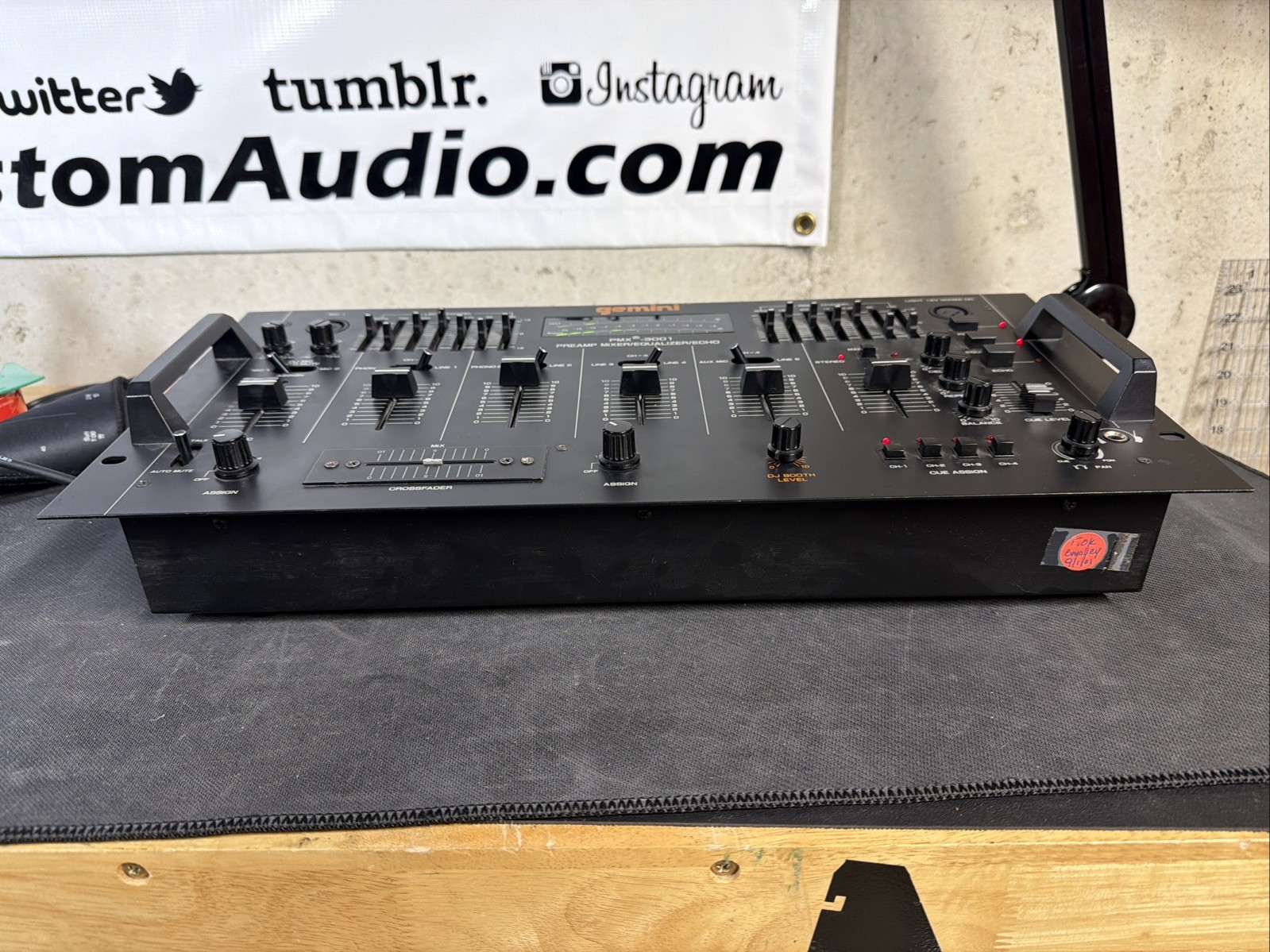 READ! Gemini PMX-3001 PREAMP MIXER EQUALIZER ECHO DJ Fast USA Ship! 3000 Echo