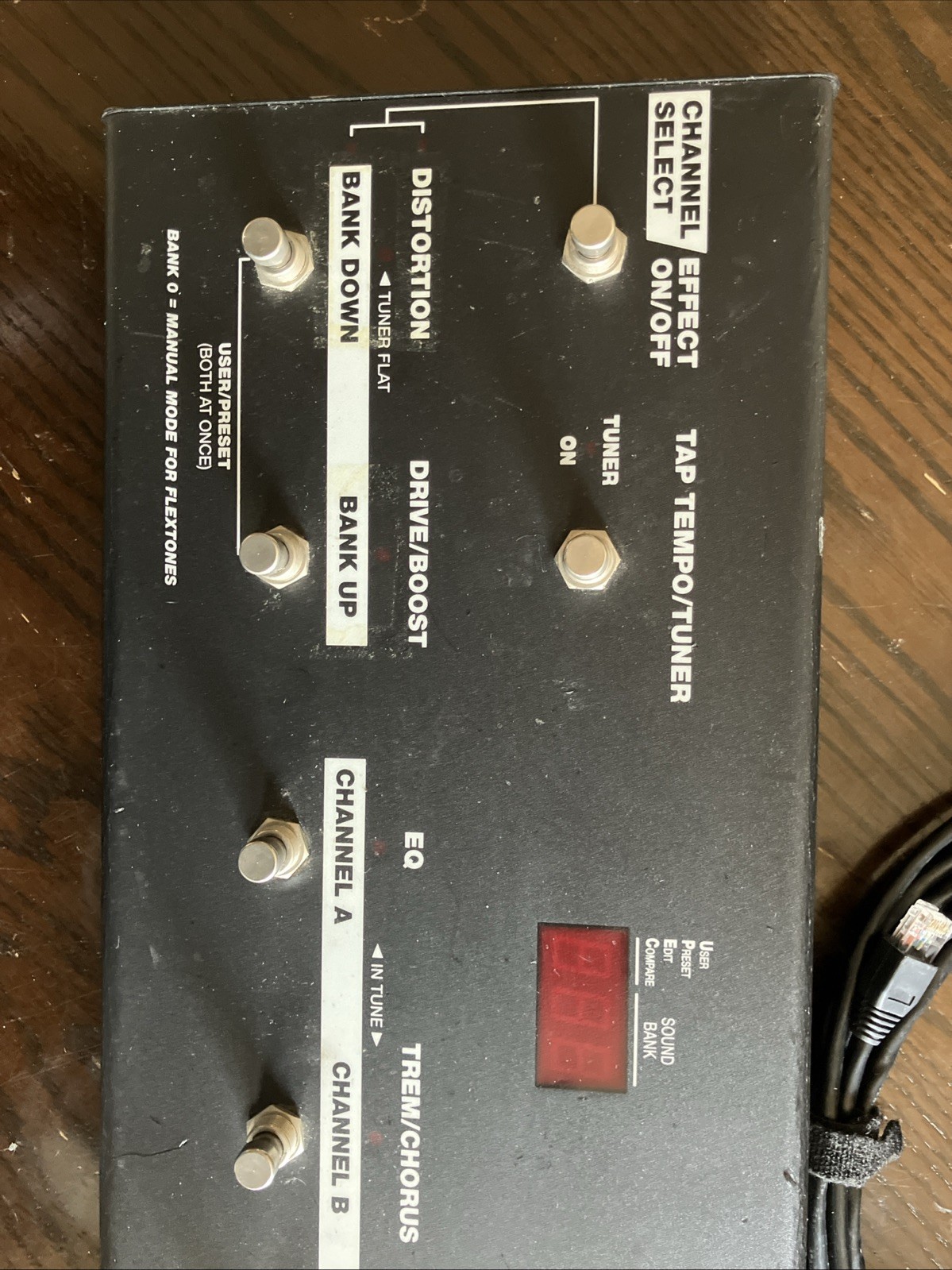 Line 6 POD Floor Board Multi Effects Controller Dual Foot Pedal w/OEM Cable