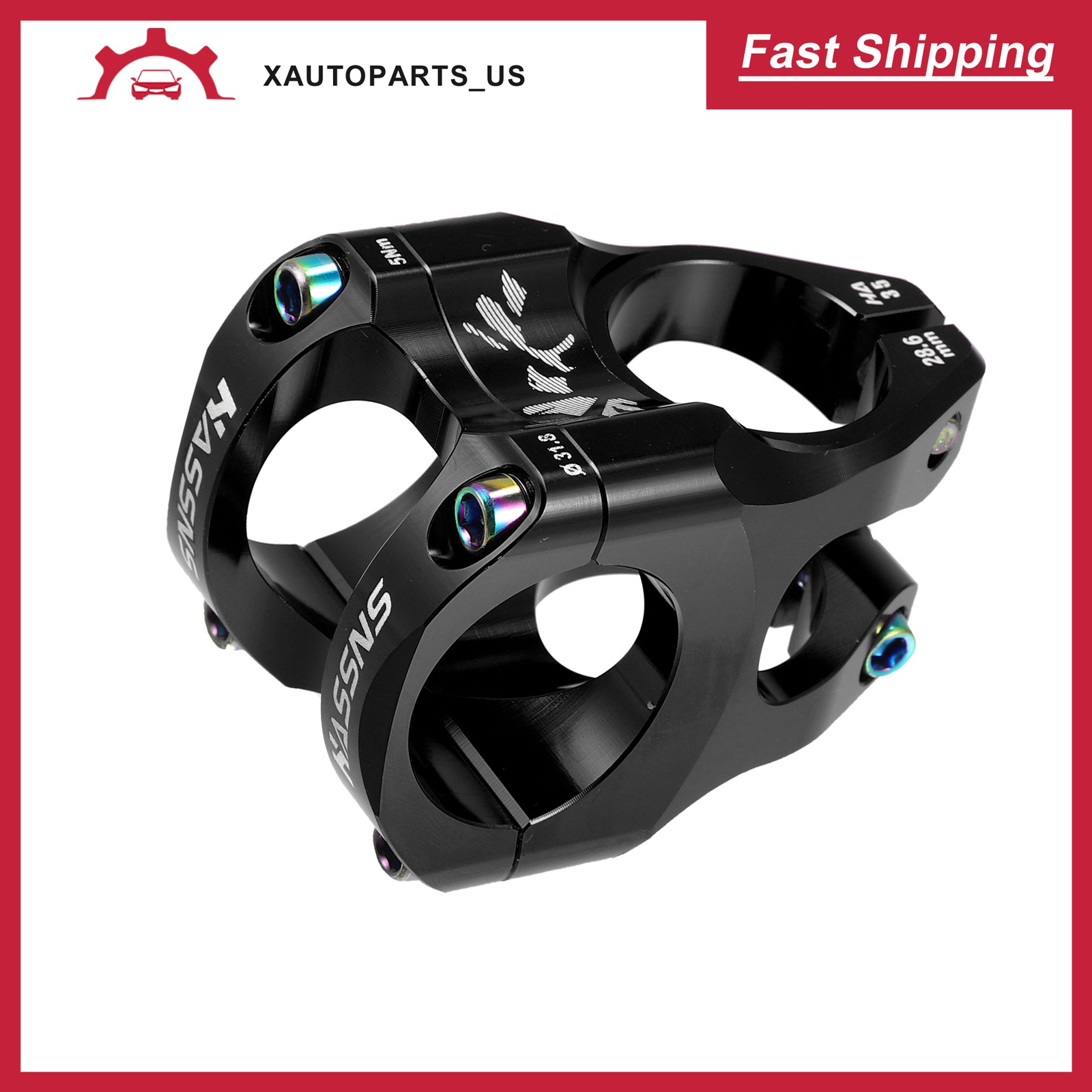 Aluminum Alloy 35mm Mountain Bike Stem Cycling Handlebar Accessories Black