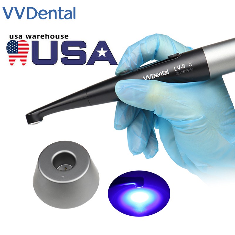 Dental Curing Light Lamp Wireless LED 3 Second Resin Cure 2 Modes 2200mW/cm²