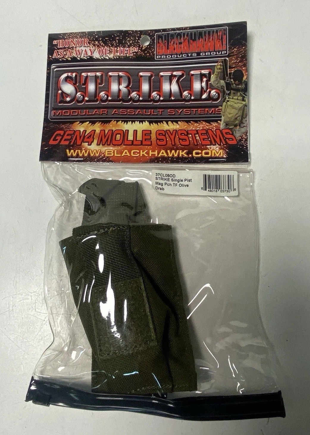 Blackhawk STRIKE Single Pistol Mag Pouch TF Olive Drab 37CL080D