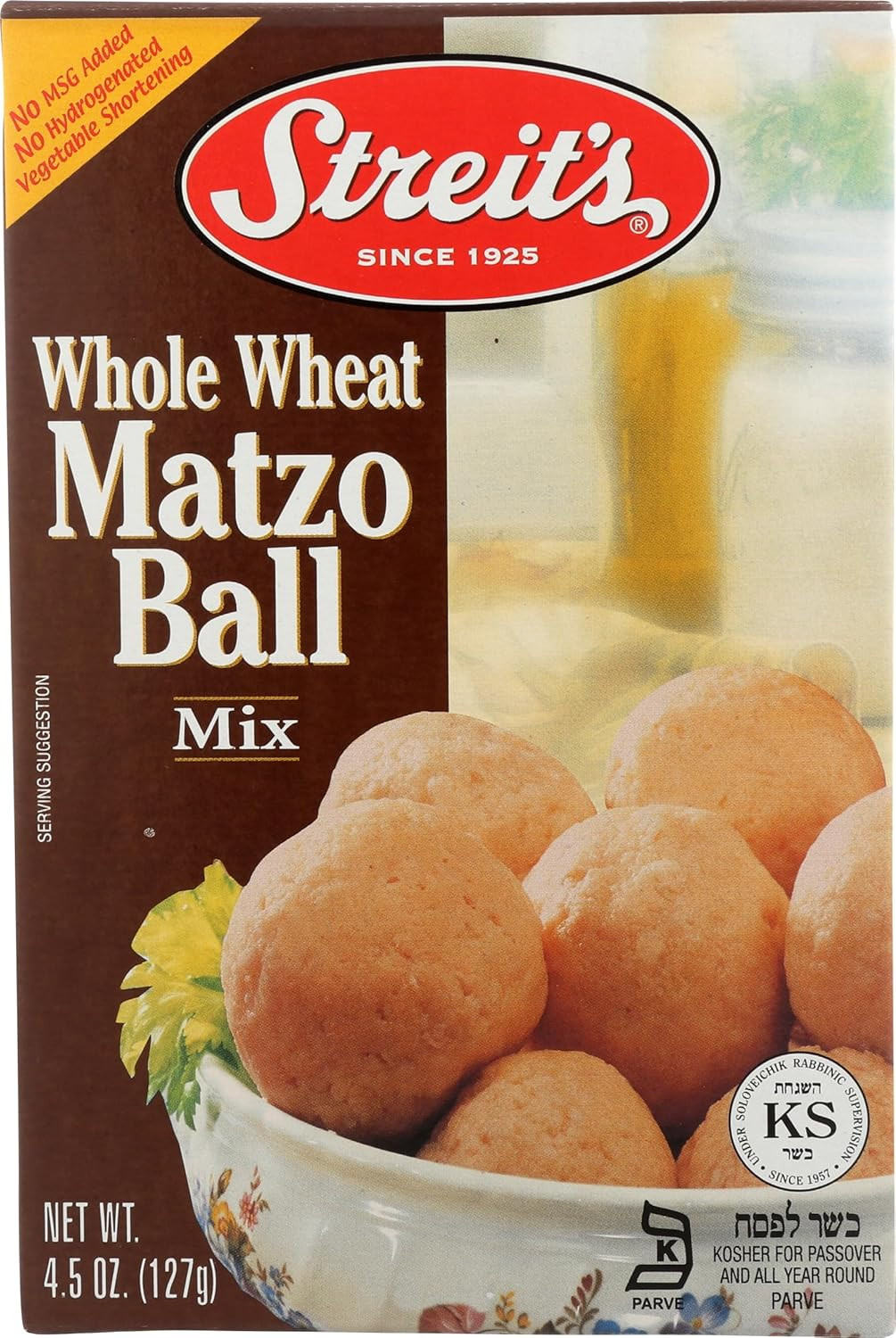 Whole Wheat Matzo Ball Mix Kosher for Passover 4.5 Oz (Single)