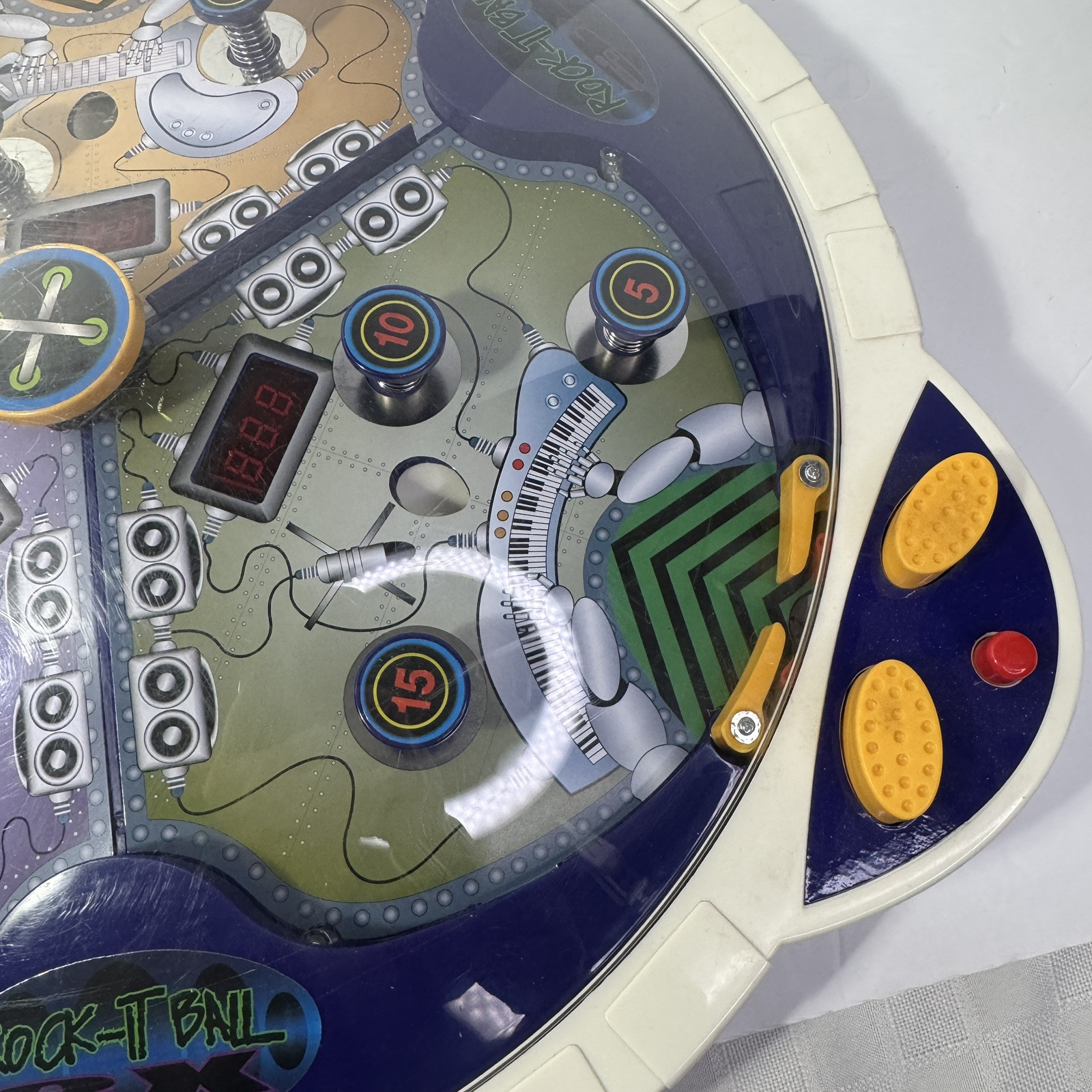 Rock-It Ball 3X Pinball Game Machine Tested Working 2005
