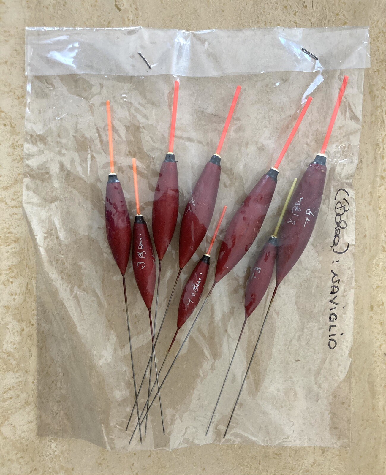 Vintage Naviglio Stick Floats Set of 8 Handcrafted Balsa UK River Fishing NEW