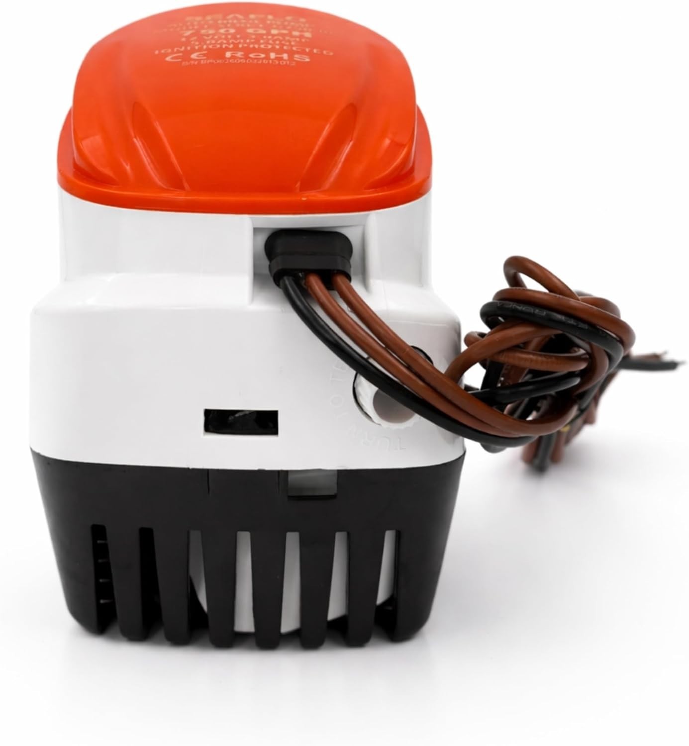06 Series 750GPH Automatic Submersible Bilge Pump with Built-In Float Switch 12V