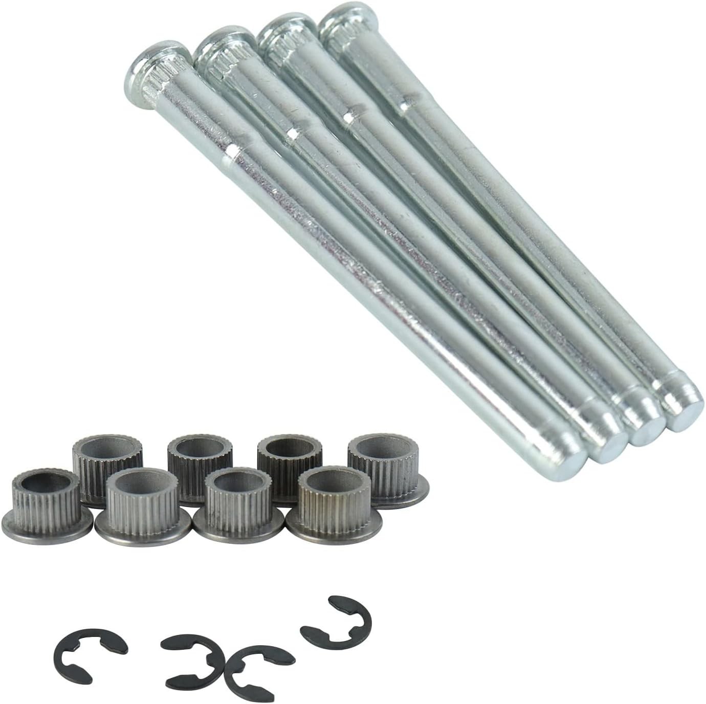 Door Hinge Pin and Bushing Kits Compatible with 1994-2004 94-04 Chevy S10 GMC