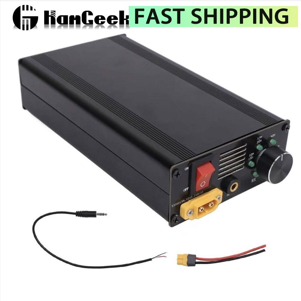 50W Portable Shortwave Radio 2MHz-30MHz RF Power Amplifier w/4-level Low Pass