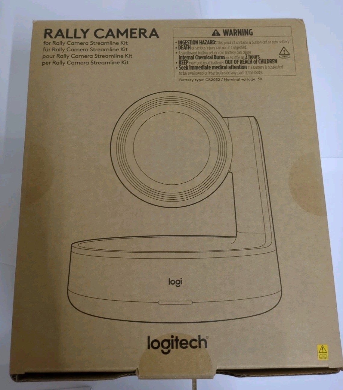 Logitech Rally Camera PTZ 4K Conference Camera Graphite NEW Sealed 960-001741