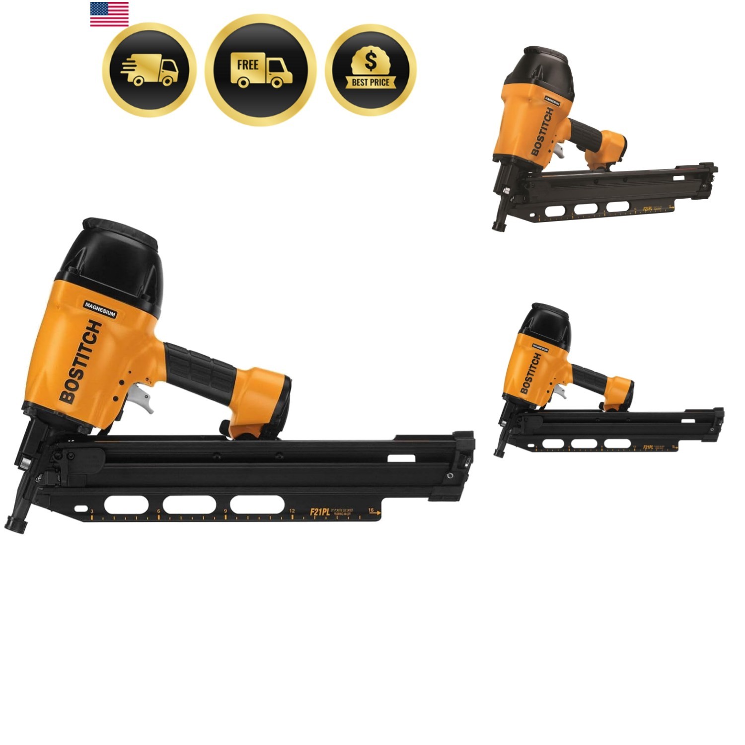 Framing Nailer, Round Head, 1-1/2-Inch to 3-1/2-Inch, Pneumatic