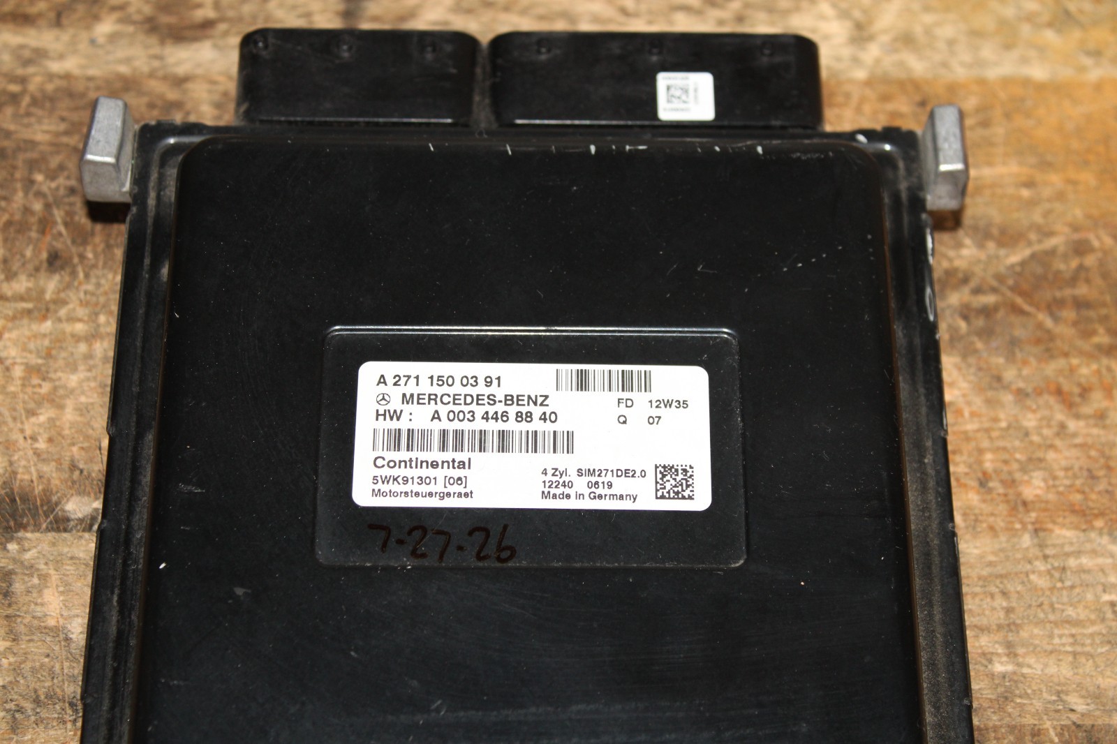 2012-15 Mercedes-Benz C250 Engine Control Module A 271 150 03 91