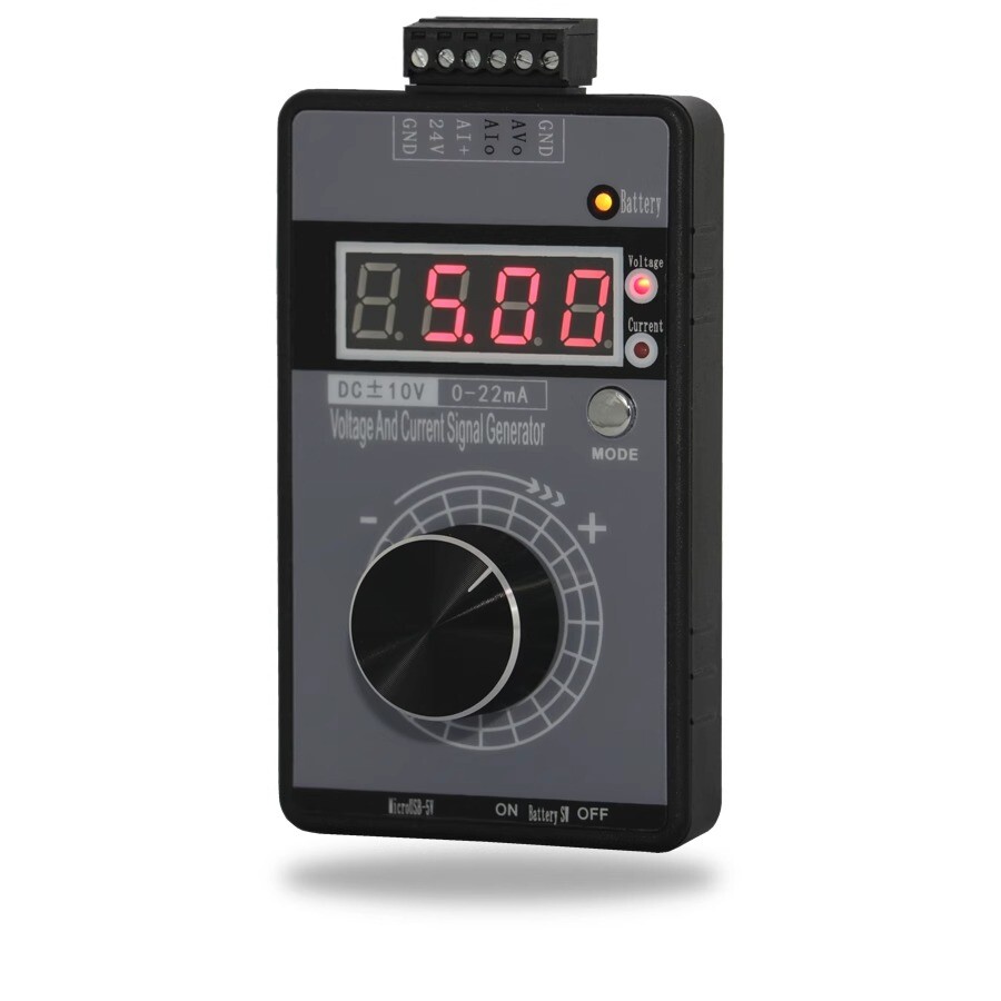High Precision Handheld Voltage 0-5V10V+Current 0-4-20mA Signal Generator Source