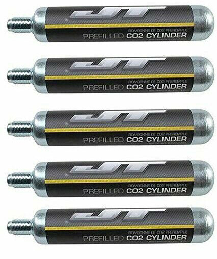 Q=5  JT 90g CO2 Tank Cartridges Pre-Filled - 88g Crosman cylinders compatible