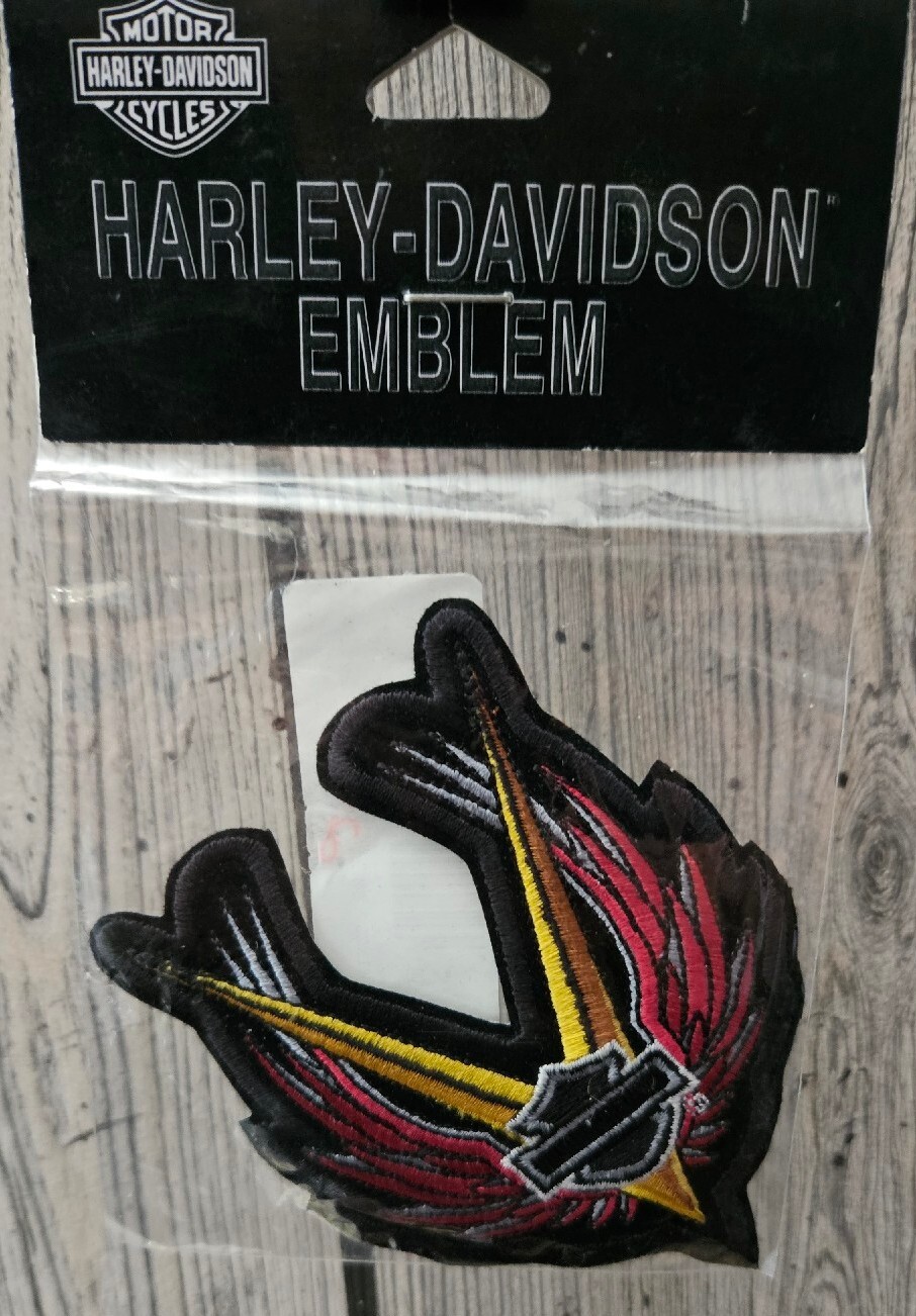 Harley Davidson Iron Wings Motorcycle Biker Patch Emblem 4"X3.25"