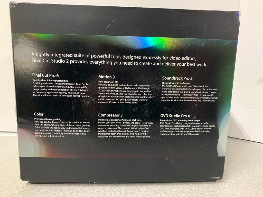**Final Cut Studio 2 Academic Version Complete Box Set