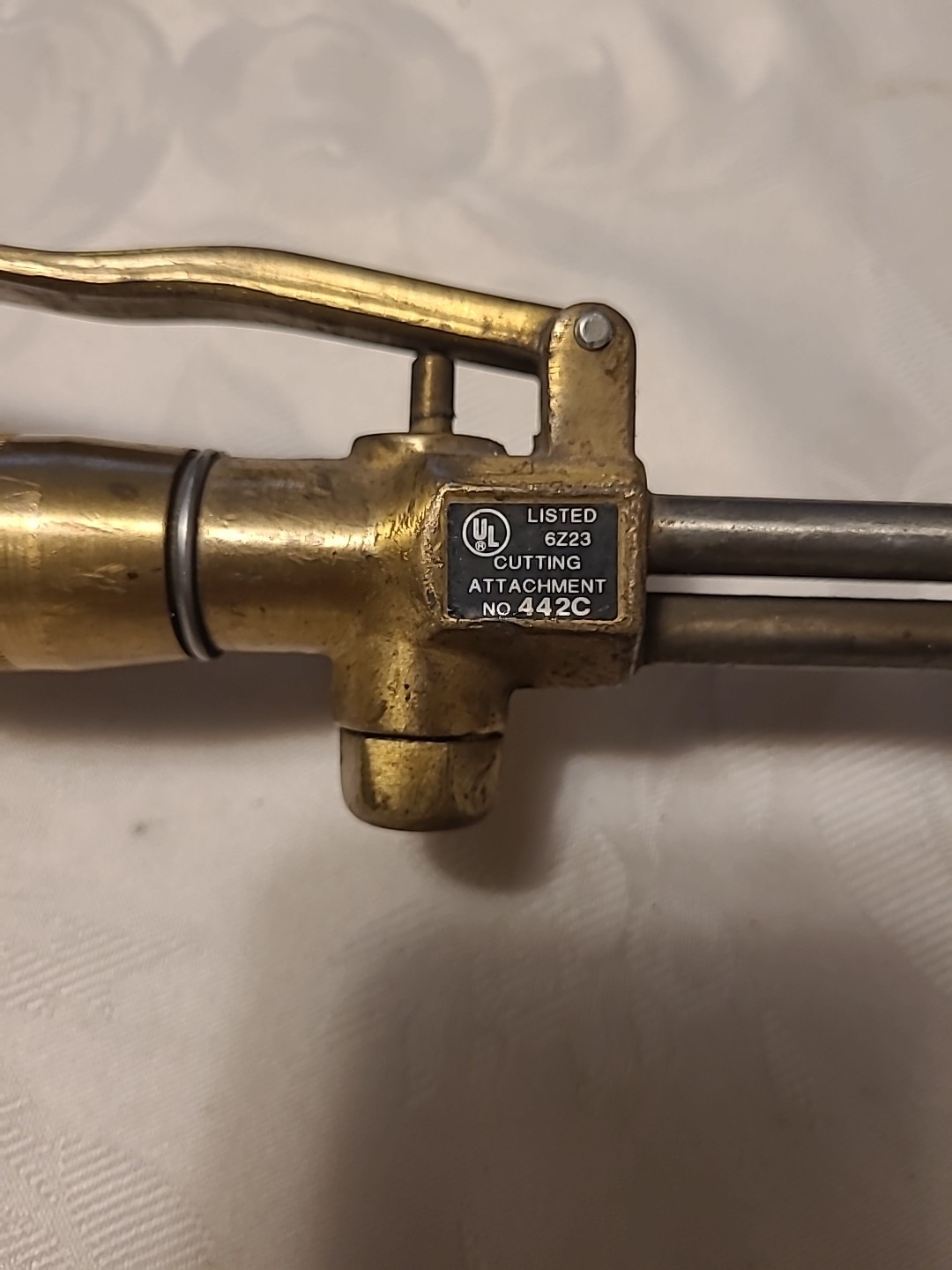 Vintage Cutting Torch Head and Tip Cutting Tool Attachment #442C