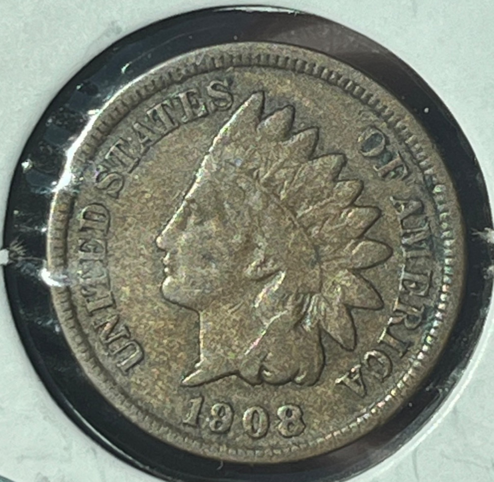 1908-s Indian Cent  ,  better date , Fine condition , a nice original coin