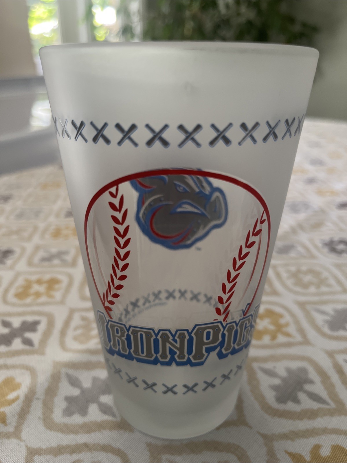 Lehigh Valley Iron Pigs Minor League Phillies Baseball Pint Beer Frosted Glass