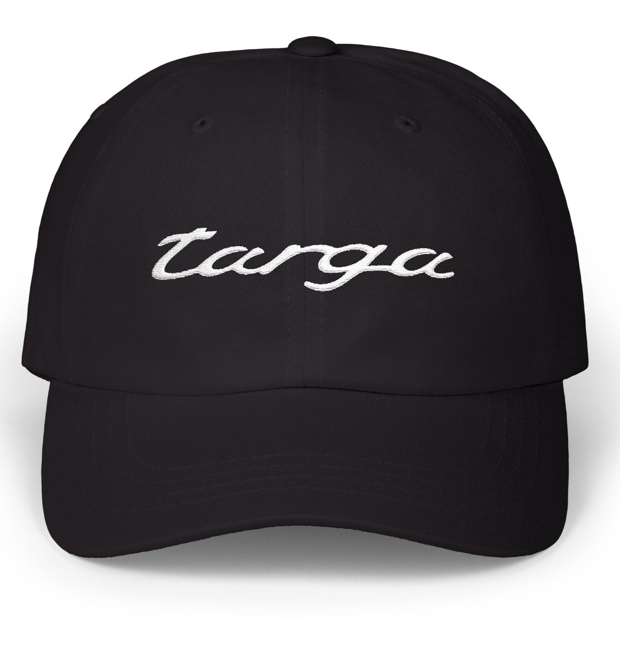 Porsche 911 Targa Embroidered Emblem / Badge Script on Unstructured Dad Hat Cap