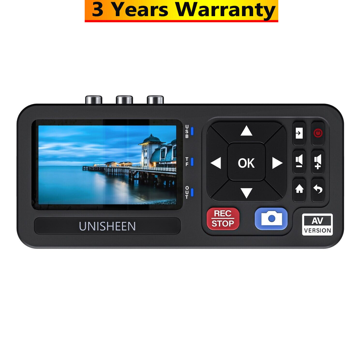 Unisheen UR230A AV Video Recorder Box VCR to MP4 Converter 3" for CVBS/S-Video