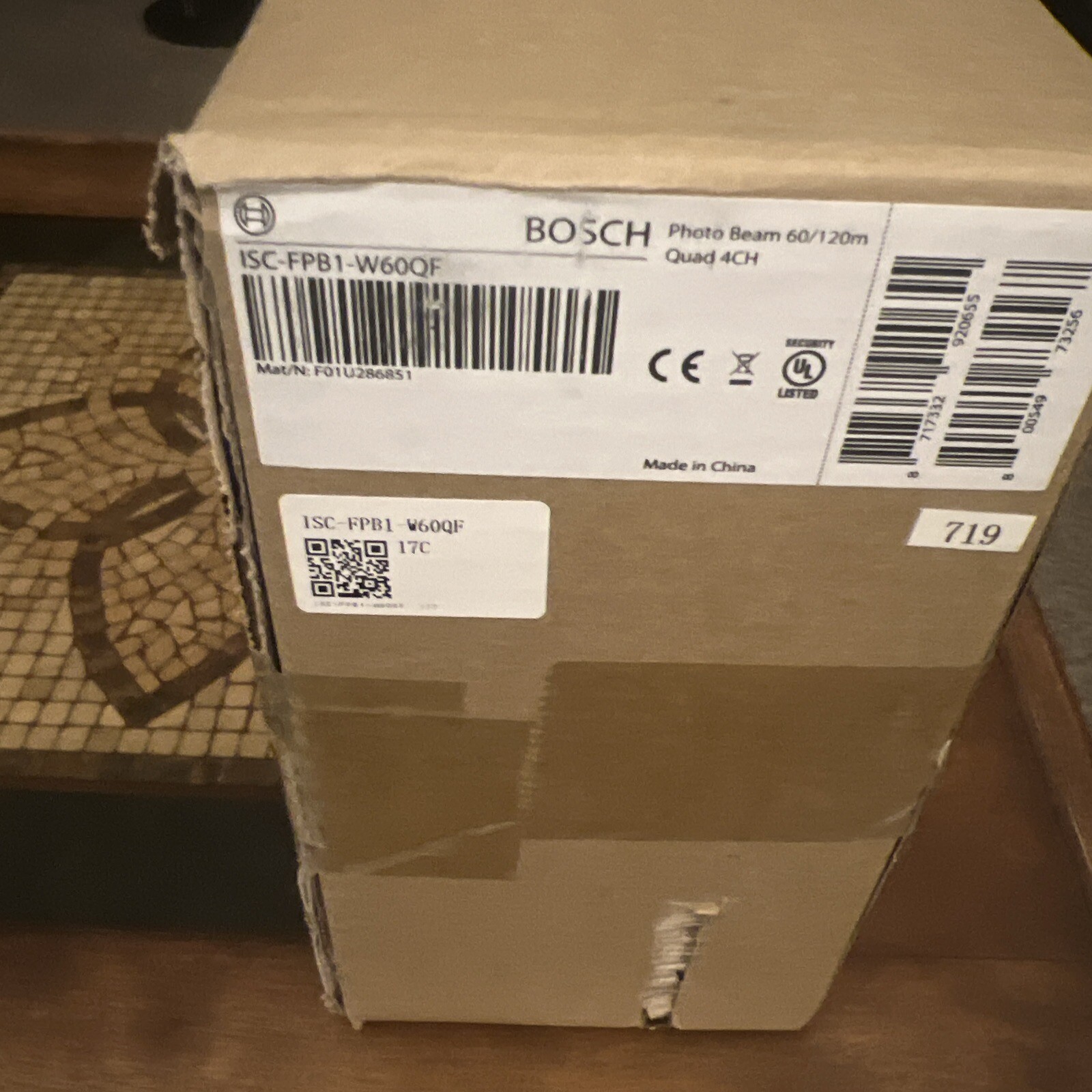 NEW BOSCH ISC-FPB1-W60QF Photo Beam Quad beam detector, 4-ch, 120/240m
