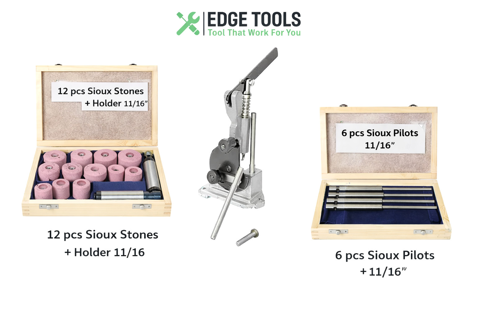 New Valve Seat Grinding Stones 12 Pcs With Stone Dresser & 6 pcs Pilots + Holder