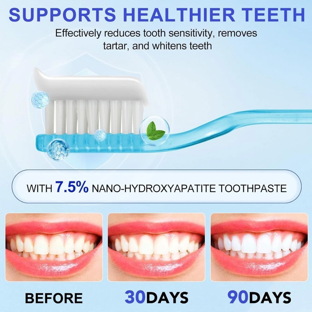 7.5% Hydroxyapatite Toothpaste 1 Pack Toothpaste for Advanced Enamel Protection